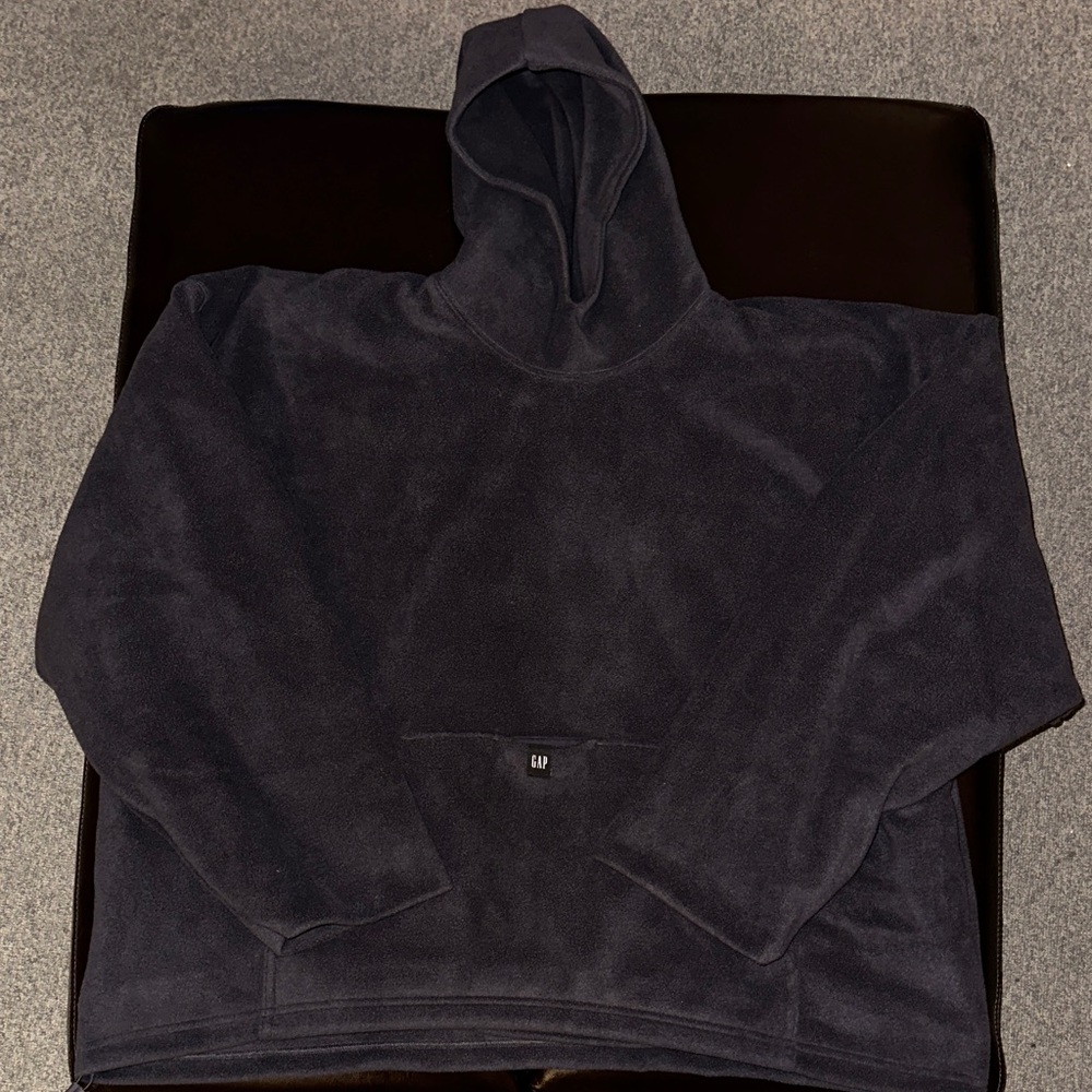 Yeezy Gap polar fleece hoodie - size xs - dark grey